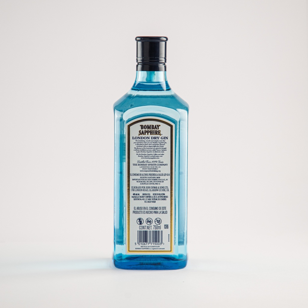 Ginebra Bombay Sapphire 750 ml