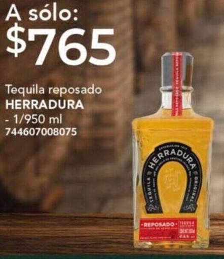 [744607008075] Tequila Reposado Herradura 950ml